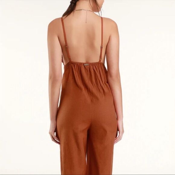 Billabong lace & lies crochet cropped jumpsuit M - Picture 3 of 11